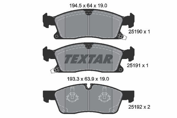 Textar 2519002