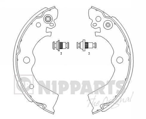 Nipparts J3501042 - Brzdové čeľuste -