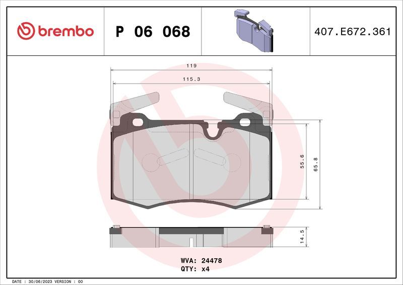 Brembo P06068