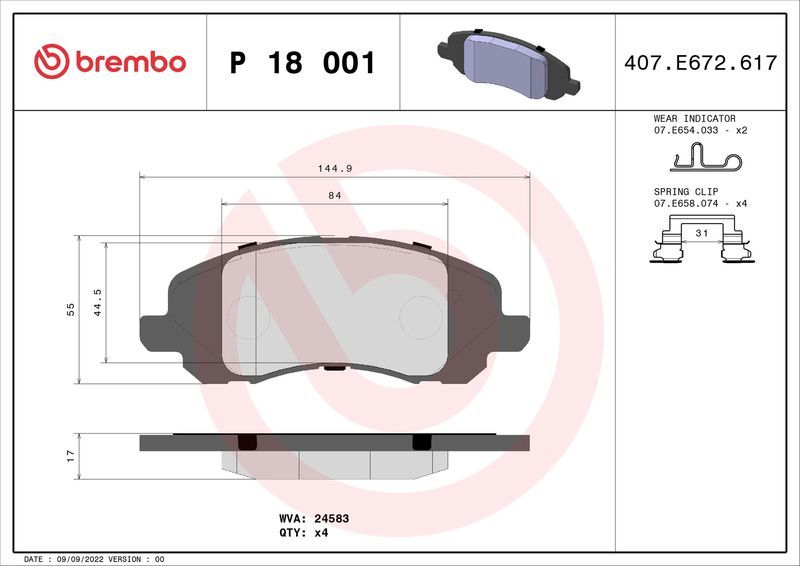 Brembo P18001