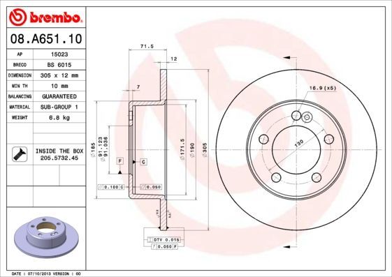 Brembo 08.A651.10