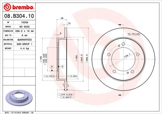 Brembo 08.B304.10