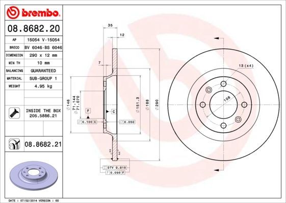 Brembo 08.8682.20