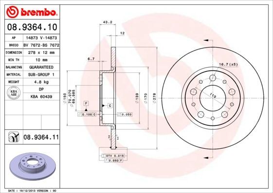 Brembo 08.9364.11