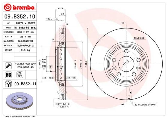 Brembo 09.B352.10
