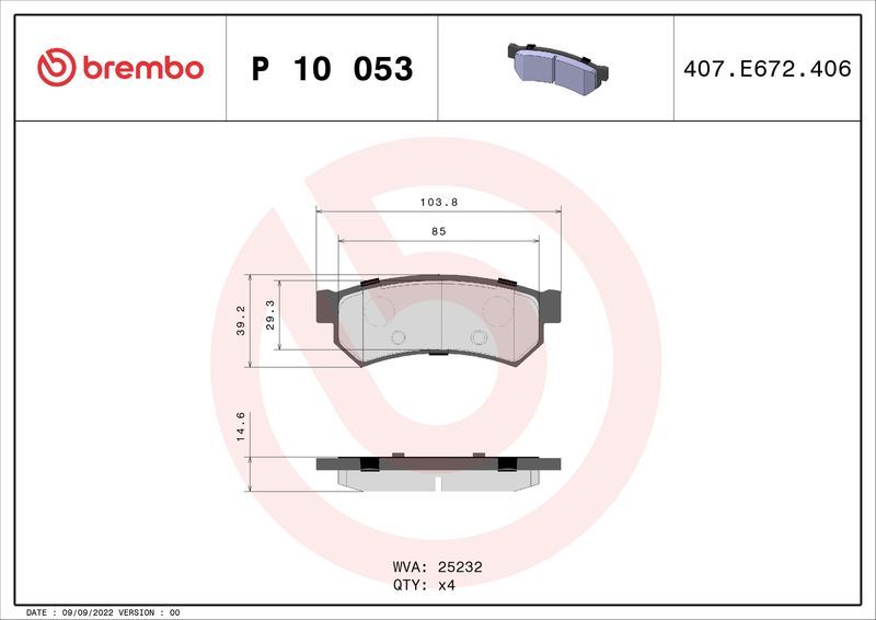 Brembo P10053