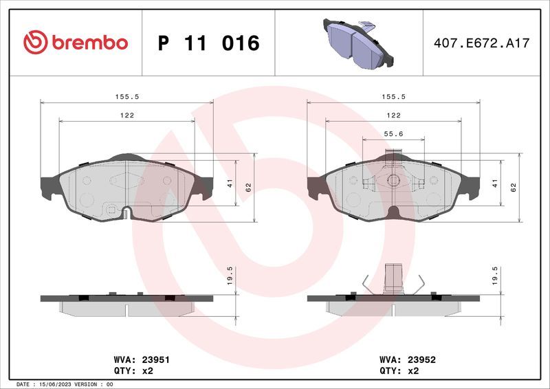 Brembo P11016