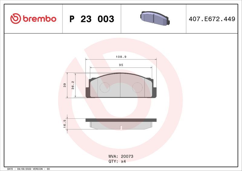 Brembo P23003