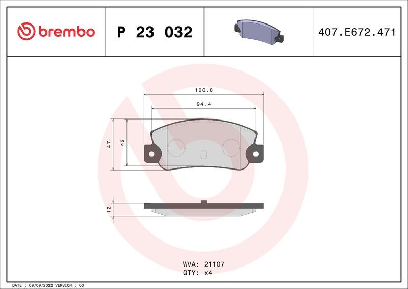 Brembo P23032