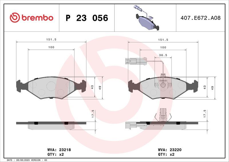 Brembo P23056