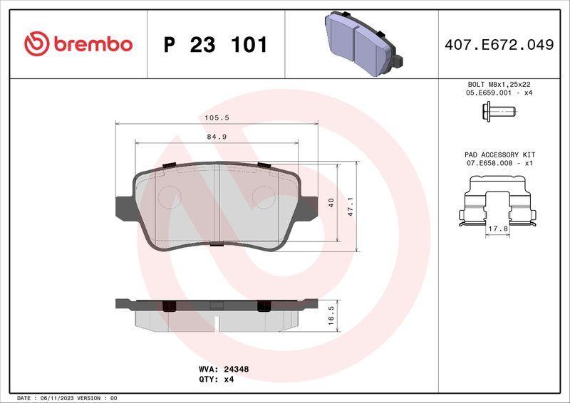 Brembo P23101