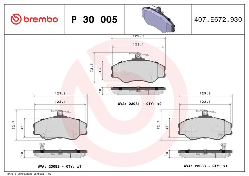 Brembo P30005