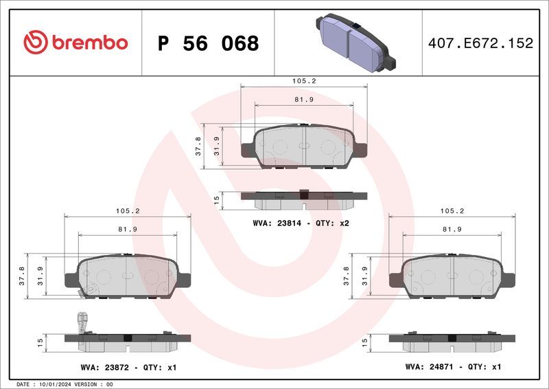 Brembo P56068