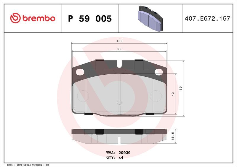 Brembo P59005