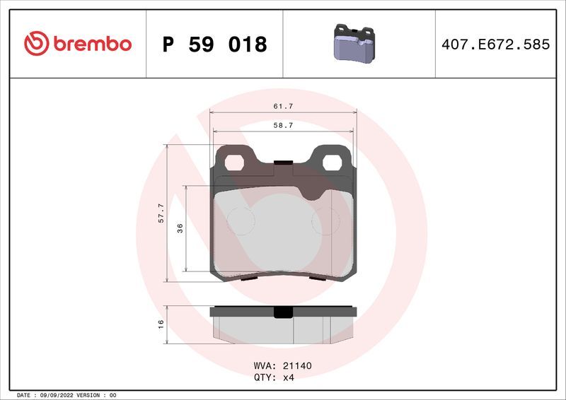 Brembo P59018