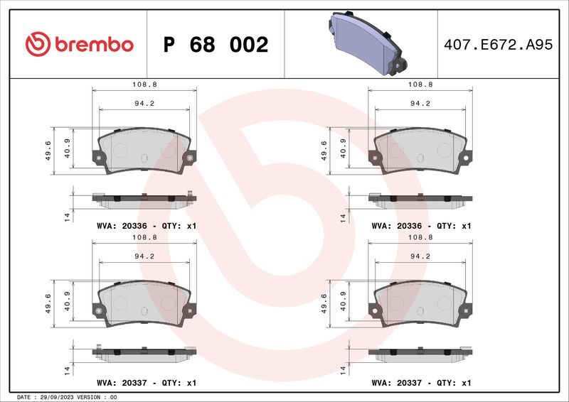 Brembo P68002