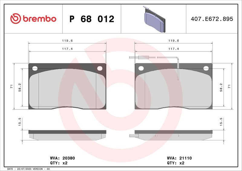 Brembo P68012