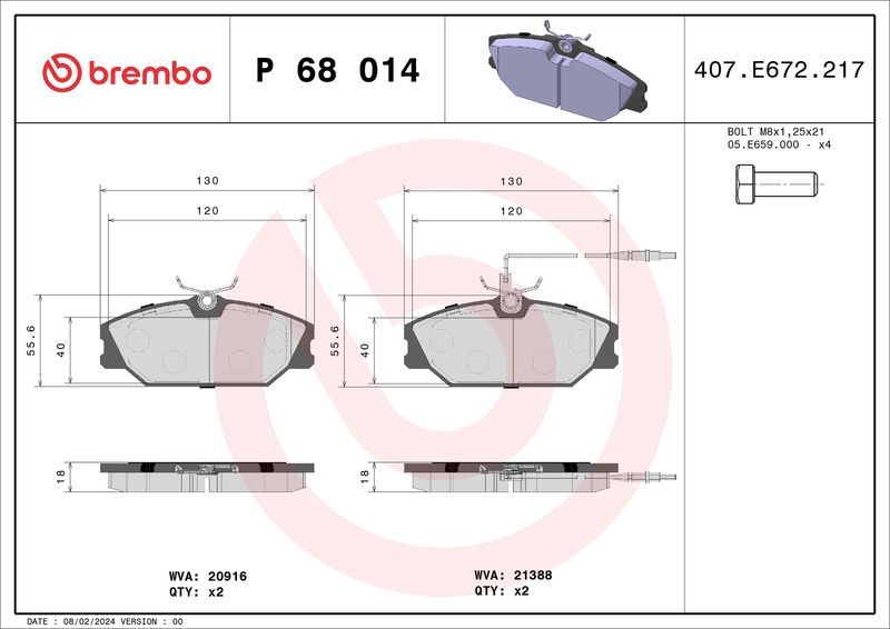 Brembo P68014