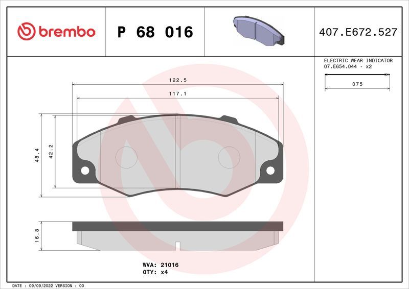 Brembo P68016