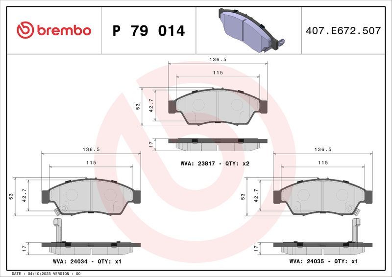 Brembo P79014