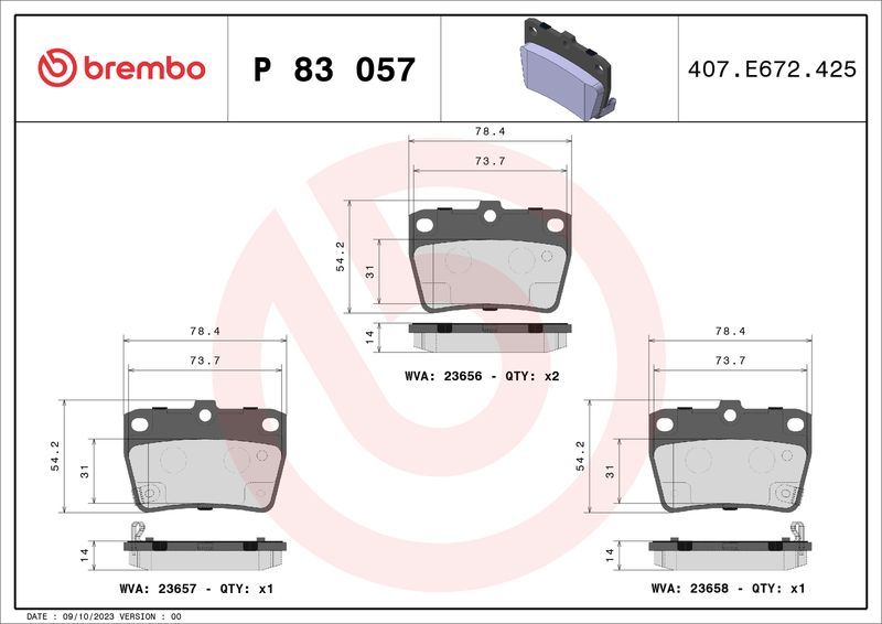 Brembo P83057