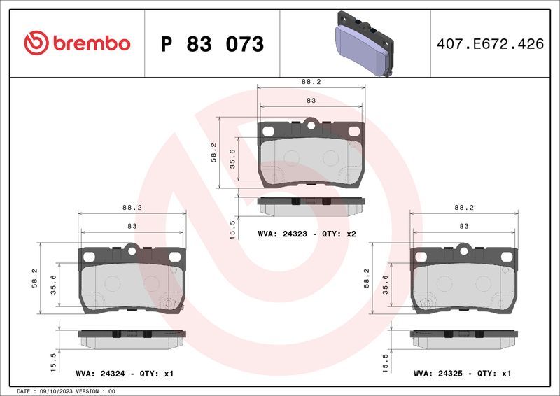 Brembo P83073