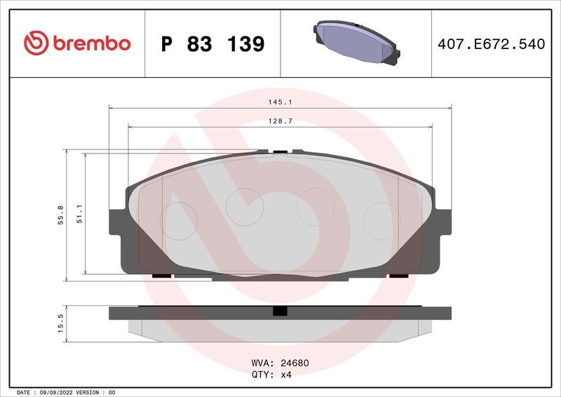 Brembo P83139