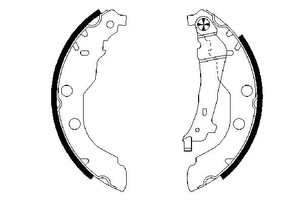 Bosch 0 986 487 549 - Brzdové čeľuste -