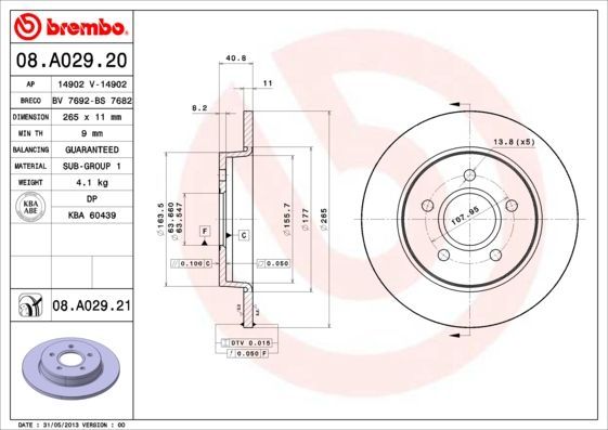Brembo 08.A029.20