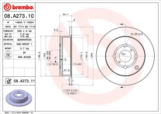 Brembo 08.A273.10