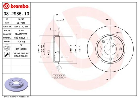 Brembo 08.2985.10