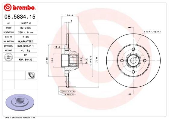 Brembo 08.5834.15
