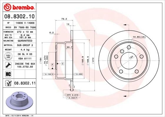 Brembo 08.8302.10