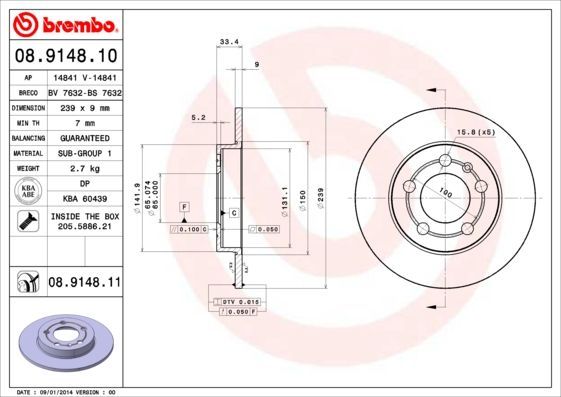 Brembo 08.9148.10