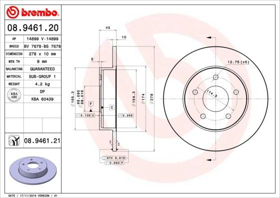 Brembo 08.9461.20