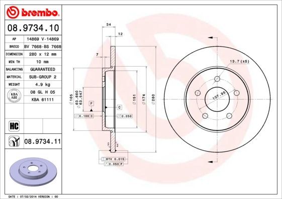 Brembo 08.9734.10