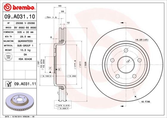 Brembo 09.A031.10