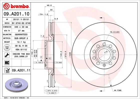 Brembo 09.A201.10