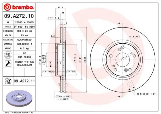 Brembo 09.A272.10