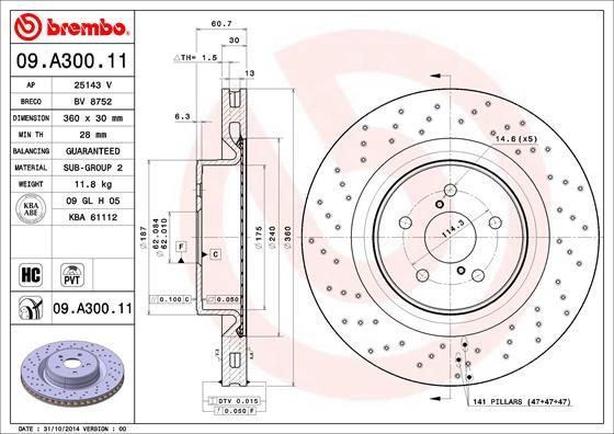 Brembo 09.A300.11