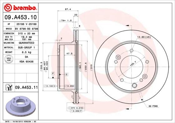 Brembo 09.A453.10
