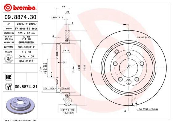 Brembo 09.8874.30