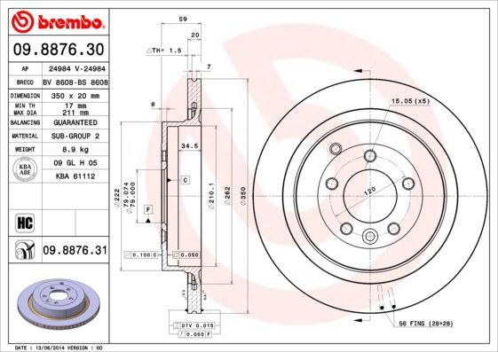 Brembo 09.8876.30