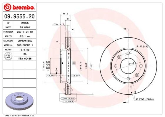 Brembo 09.9555.20