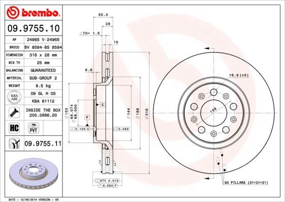 Brembo 09.9755.10
