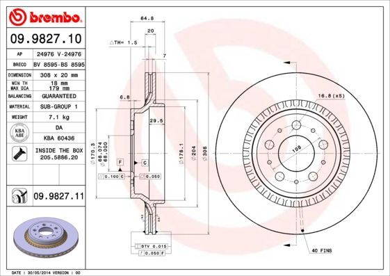 Brembo 09.9827.10