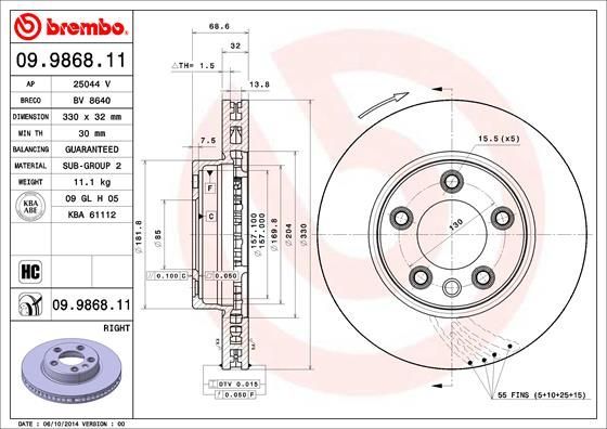 Brembo 09.9868.11