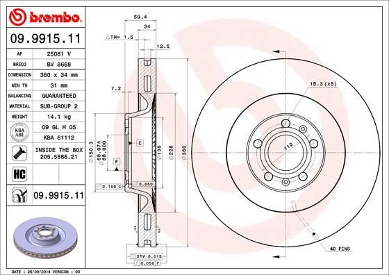 Brembo 09.9915.11