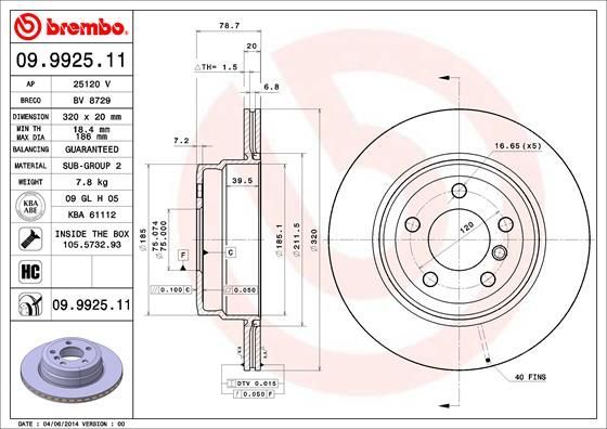 Brembo 09.9925.11