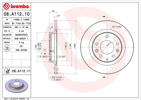 Brembo 08.A112.11